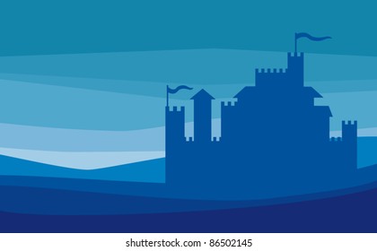 Castle silhouette