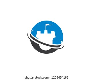 Castle symbol illustration