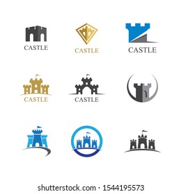 Castle symbol vector icon illustration design