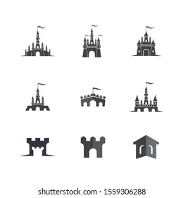 Castle symbol vector icon illustration design