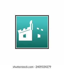 logotipo de castillo tb simple, limpio y elegante 