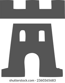 Castle temple logo design template icon