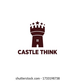 Castle Think Logo Vector and Building
