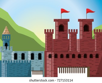 Castle with tower design