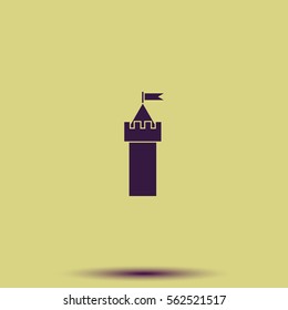 Castle tower icon.