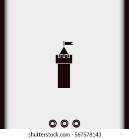 Castle tower icon.