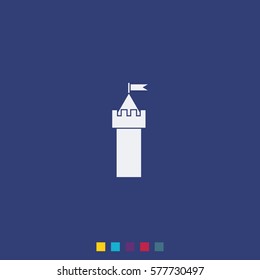 Castle tower icon.