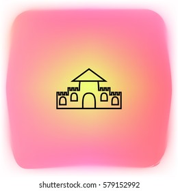 castle, tower, icon