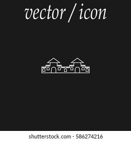 castle, tower, icon