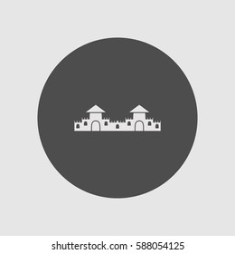 castle, tower, icon