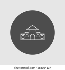 castle, tower, icon