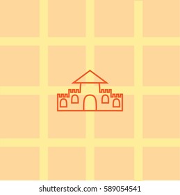 castle, tower, icon