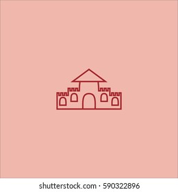 castle, tower, icon