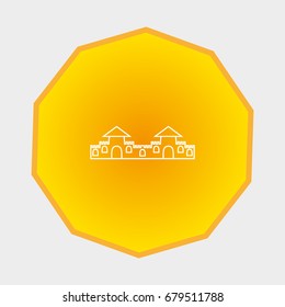 castle, tower, icon