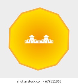castle, tower, icon