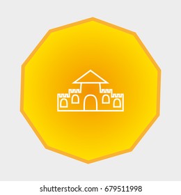 castle, tower, icon