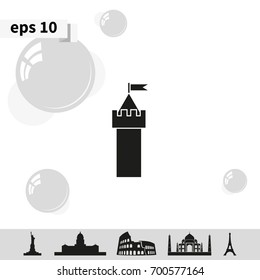 Castle tower icon.