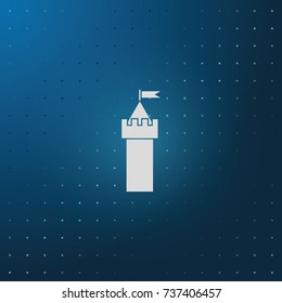 Castle tower icon.