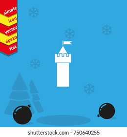 Castle tower icon.
