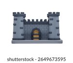 castle with tower icon 3d illustration