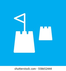 castle tower icon illustration isolated vector sign symbol