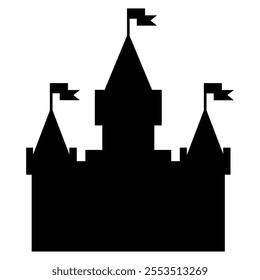 Castle Tower Icon for Medieval and Fantasy Themes