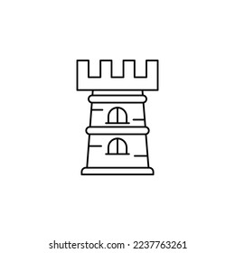 the castle tower icon is suitable for your web, apk or project with a medieval theme