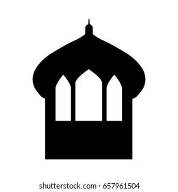 Castle tower isolated icon
