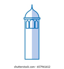 Castle tower isolated icon