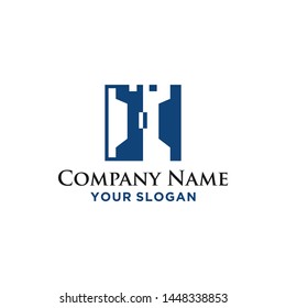 Castle Tower Logo Design Template.