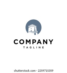 Castle Tower logo vector icon template.eps