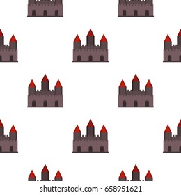 Castle tower pattern seamless for any design vector illustration