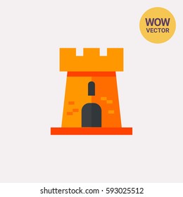 Castle Tower Vector Icon