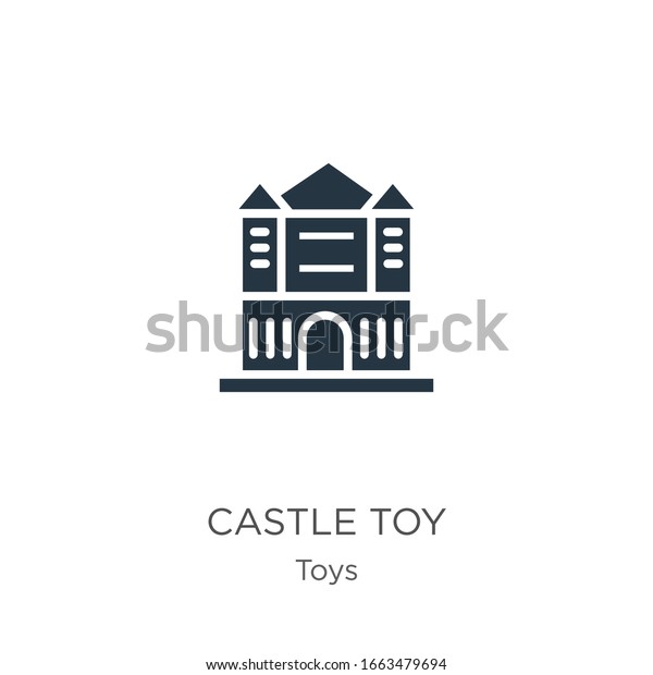 Castle toy\
icon vector. Trendy flat castle toy icon from toys collection\
isolated on white background. Vector illustration can be used for\
web and mobile graphic design, logo,\
eps10