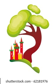 castle and tree