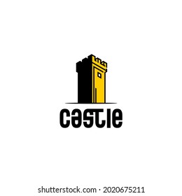 castle vector design on white background