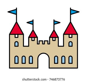 Castle vector icon