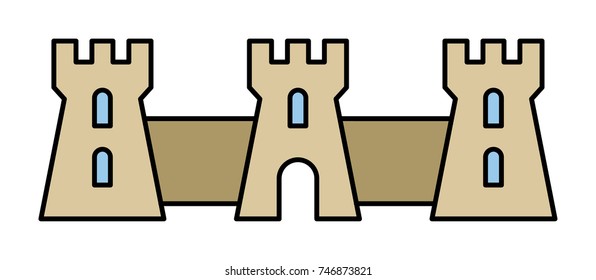 Castle vector icon