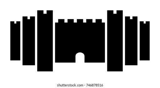 Castle vector icon