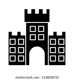 Castle Vector icon which is suitable for commercial work and easily modify or edit it

