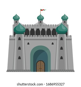 Castle vector icon.Cartoon vector icon isolated on white background castle.