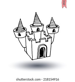 castle, vector illustration