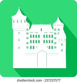 castle, vector illustration