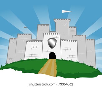castle. vector illustration