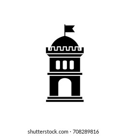 Castle Vector Illustration Glyph Icon