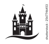 Castle vector illustration icon logo
