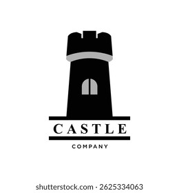 castle vector illustration icon logo design