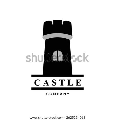 castle vector illustration icon logo design