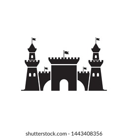 Castle vector illustration icon Template design
