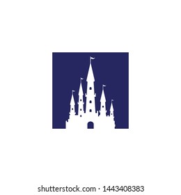 Castle vector illustration icon Template design